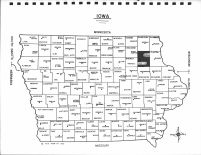Iowa State Map, Fayette County 1976